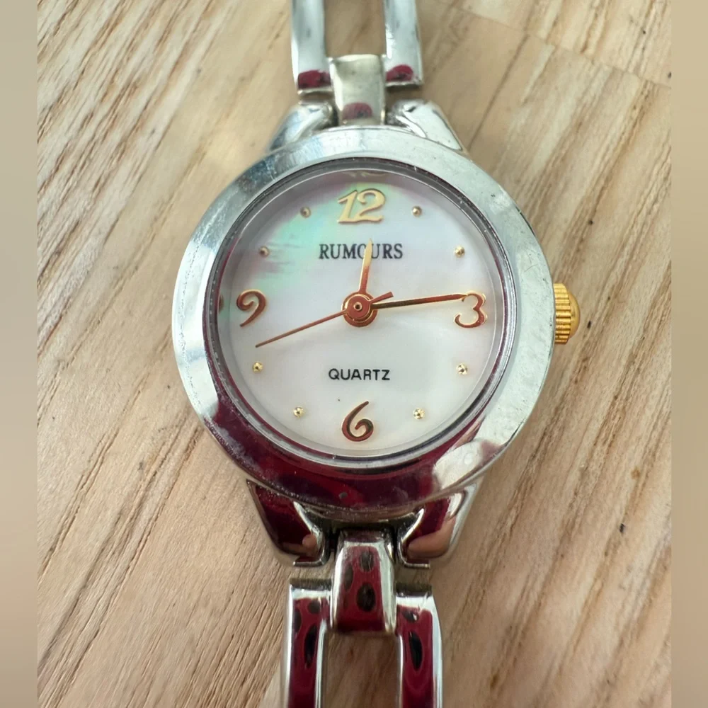 Rumours ladies dainty two tone watch NEW BATTERY